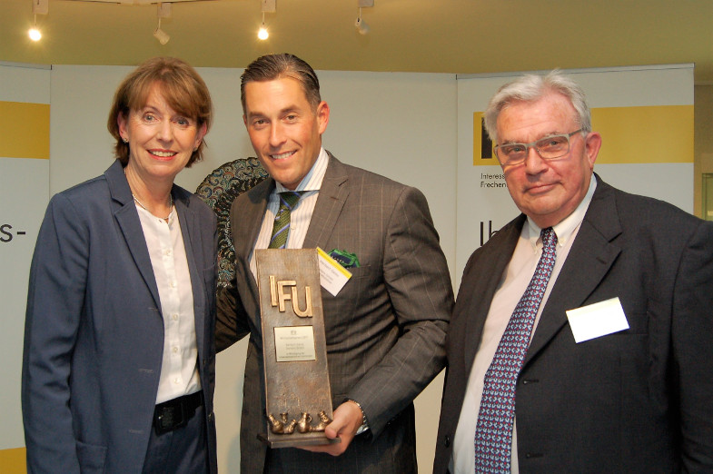 Herbert Geiss, Henriette Reker und Horst Winkelhag bei IFU-Wirtschaftspreis - Verleihung