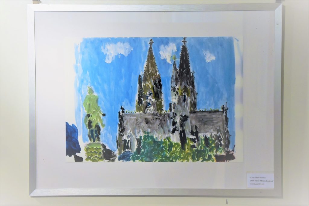 Dr. Dr. Rainer Broicher, "Dom, Kaiser-Wilhelm-Denkmal", Kunstdruck Din A2