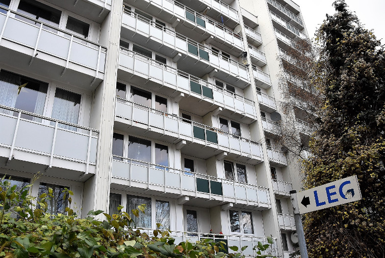 Mietshaus an der Burgstraße