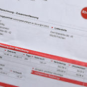 eine Abrechnung