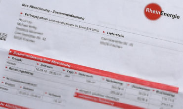 eine Abrechnung