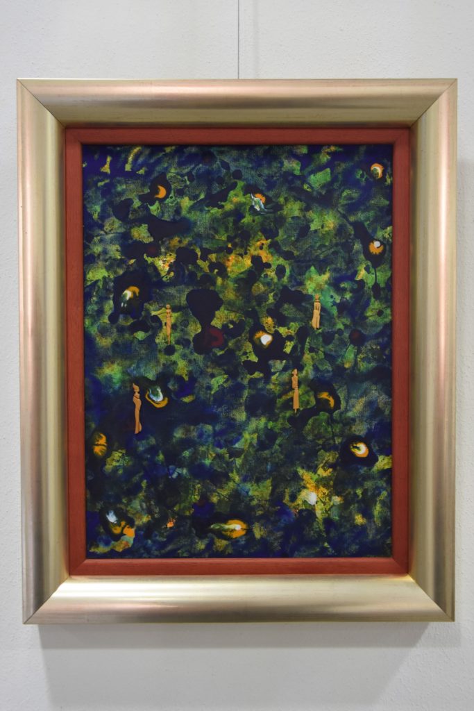 Aus der Werkreihe "Farbe und Figur" von Rose Schreiber und Michael Mayr, Ausstellung "Im Wesentlichen" im Kreishaus des Rhein-Erft-Kreises