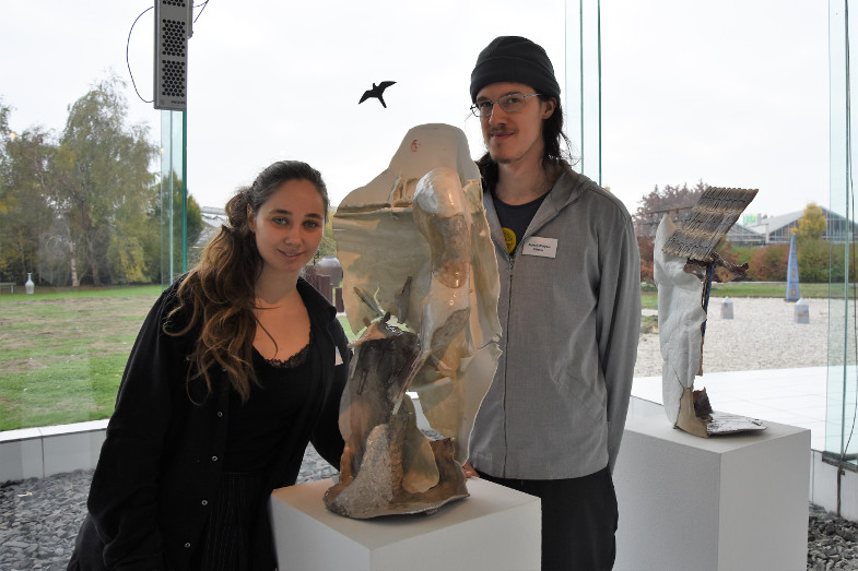 Preisträger Viola Relle und Raphael Weilguni in der Ausstellung zum Frechener Keramikpreis 2018 im Keramion