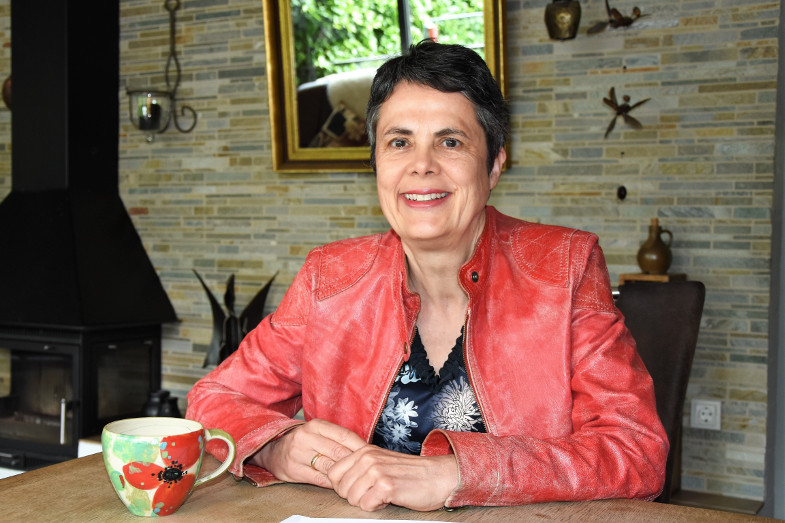 Miriam Erbacher, Fraktionsvorsitzende der Grünen im Frechener Stadtrat, im Interview bei Frechenschau.de-Redakteurin Susanne Neumann.