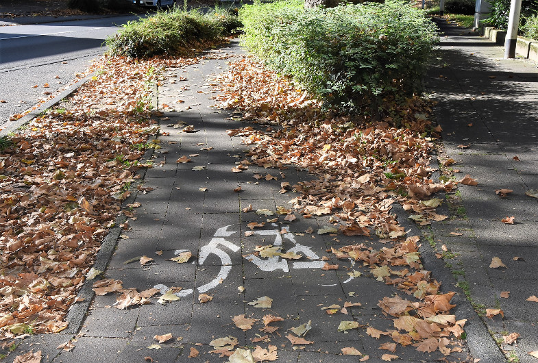 Ehemaliger Radweg am Freiheitsring