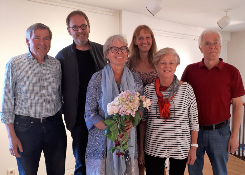 Vorstand Kunstverein zu Frechen, Michael Brückner (Schatzmeister), Michael Mayr, Regine Schirmer, Elena Zibler, Alice Gmelin , Dr. Rudolf Graf (Erster Vorsitzender). <br>Foto: Sabine Puschmann-Diegel