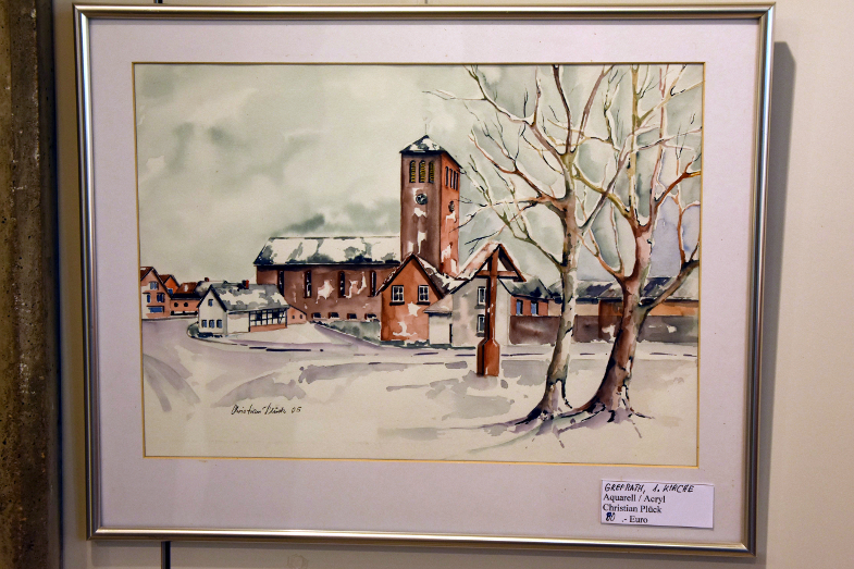 Christian Plück, Querschnitte, Ausstellung, erste Kirche Grefrath