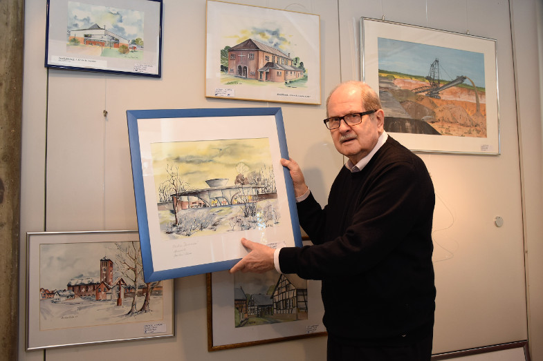 Christian Plück "Querschnitte" Austellung im Inklusiven Begegnungszentrum in Buschbell