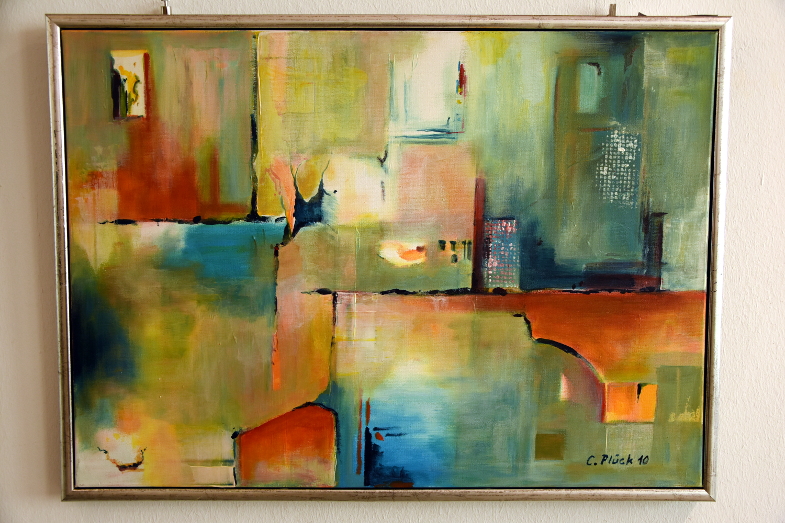 Christian Plück, abstraktes Bild, Ausstellung Querschnitte