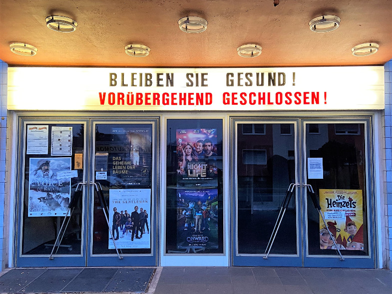 Wegen der Corona-Virus-Epidemie bleibt auch das Kino in Frechen bis mindestens 19. April geschlossen