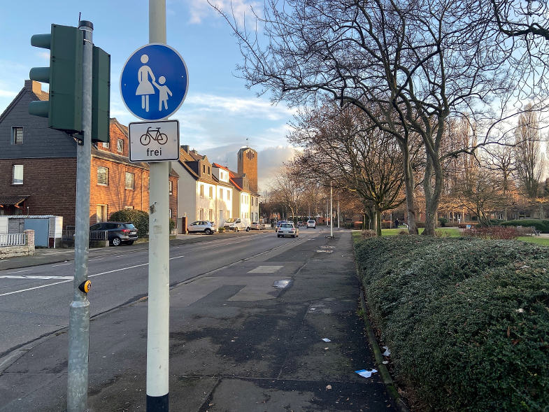 Radweg in Bachem