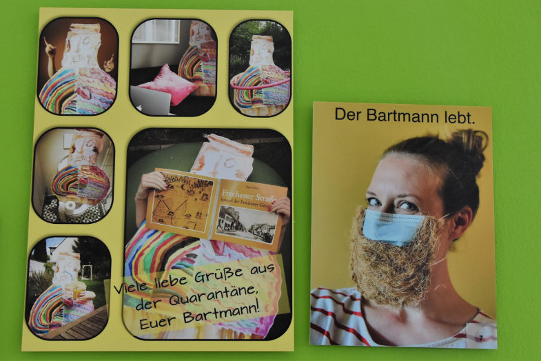 Beitrag von Anna und Carla Kölzer zur Bartmannkrug-Ausstellung im Keramion