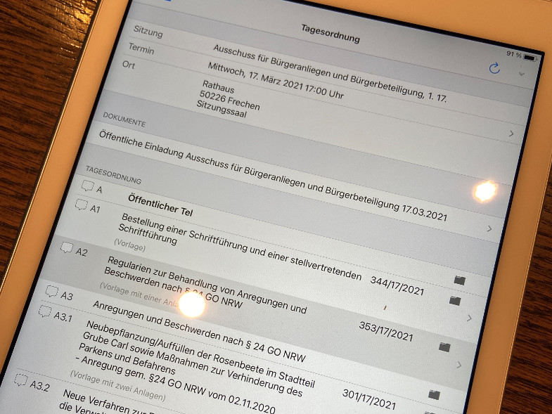 TOPs Ausschuss für Bürgerbeteiligung